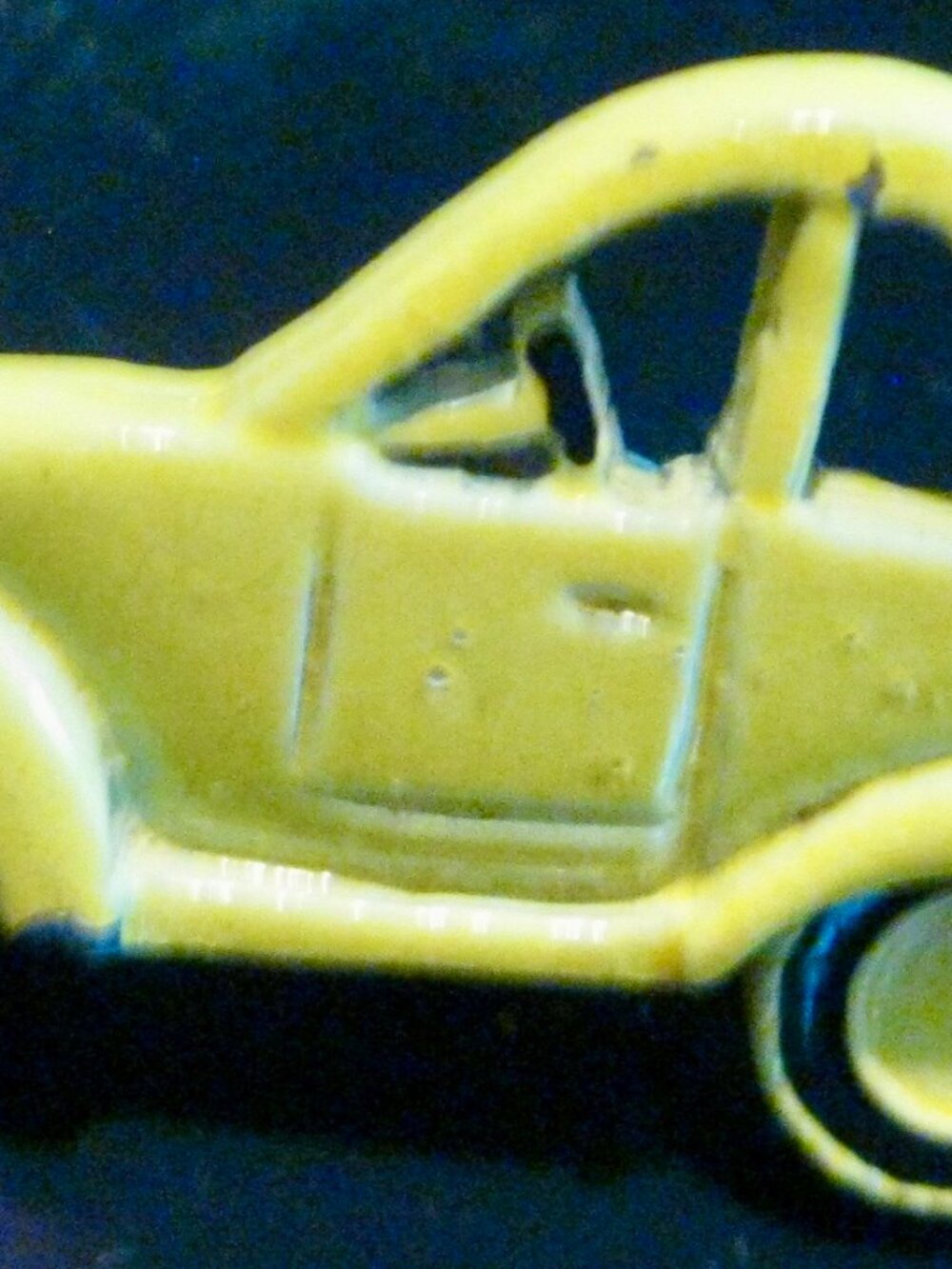 RARE VOLKSWAGEN BROOCH-BRIGHT YELLOW OR RECOLOR TO THE ONE YOU WANT